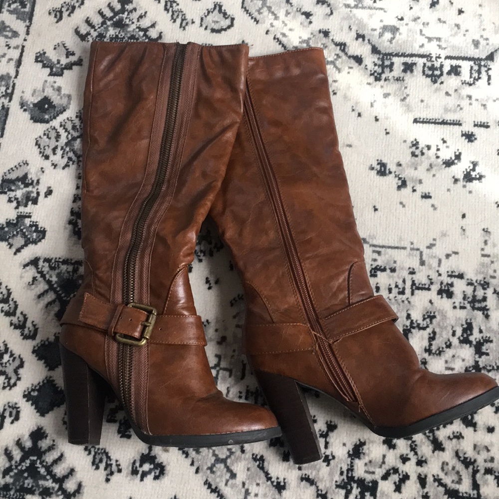 Below the Knee Leather Boots